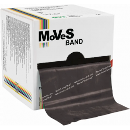 MoVeS latex oefenband 22,5 mtr - special zwaar - zwart
