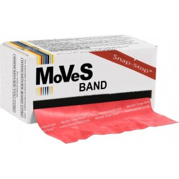 MoVeS Latex oefenband 5,5 mtr- Gemiddeld - Rood