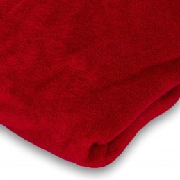 Badstoffen hoeslaken massagetafel met uitsparing - Rood